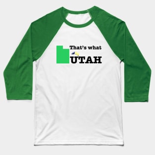 Green UTAH Baseball T-Shirt
